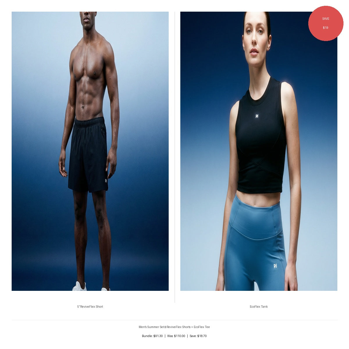 Men's Summer Set — ReviveFlex Shorts + EcoFlex Tee